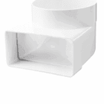 KOLANO ŁĄCZĄCE KANAŁ PŁASKI 120x60mm Z KANAŁEM OKRĄGŁYM FI100mm VENTS 430