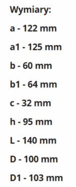 KOLANO ŁĄCZĄCE KANAŁ PŁASKI 120x60mm Z KANAŁEM OKRĄGŁYM FI100mm VENTS 430 - obrazek 5