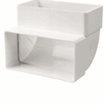 KOLANO WENTYLACYJNE PIONOWE 90 ST. DO KANAŁU 110x55mm VENTS 060