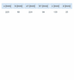 KOLANO WENTYLACYJNE PIONOWE 90 ST. DO KANAŁU 220x90mm VENTS 960 - obrazek 5