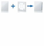 KRATKA WENTYLACYJNA Z SIATKĄ PRZECIW OWADOM 16x16cm BIAŁA DEKORACYJNA - obrazek 3