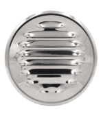 KRATKA OKRĄGŁA WENTYLACYJNA FI125mm STAL NIERDZEWNA Z KOŁNIERZEM KRÓĆCEM