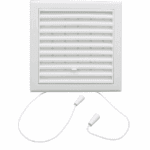 KRATKA WENTYLACYJNA DO KANAŁU OKRĄGŁEGO FI150mm Z REGULOWANĄ ŻALUZJĄ BIAŁA