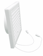 KRATKA WENTYLACYJNA DO KANAŁU OKRĄGŁEGO FI100mm Z REGULOWANĄ ŻALUZJĄ BIAŁA - obrazek 2