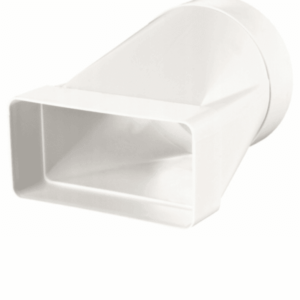 ŁĄCZNIK PRZEKROJÓW ZMIENNYCH KANAŁU PŁASKIEGO 120x60mm NA KANAŁ FI100mm VENTS