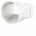 ŁĄCZNIK PRZEKROJÓW ZMIENNYCH KANAŁU PŁASKIEGO 120x60mm NA KANAŁ FI100mm WSPÓŁOSIOWO VENTS