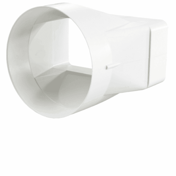 ŁĄCZNIK PRZEKROJÓW ZMIENNYCH KANAŁU PŁASKIEGO 120x60mm NA KANAŁ FI100mm WSPÓŁOSIOWO VENTS