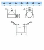 ŁĄCZNIK PRZEKROJÓW REDUKCJA KANAŁU PŁASKIEGO 204x60mm DO FI125mm VENTS 570 - obrazek 2