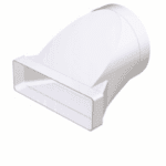 ŁĄCZNIK PRZEKROJÓW ZMIENNYCH KANAŁU 220x90mm NA KANAŁ FI150mm PCV VENTS 970