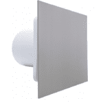 WENTYLATOR ŁAZIENKOWY DOMOWY FI100mm Z WYŁĄCZNIKIEM CZASOWYM PANEL PLATYNA CICHY 26dB