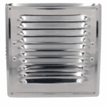 KRATKA WENTYLACYJNA KOMINOWA Z ŁAPKAMI 14x14 cm STAL NIERDZEWNA Z SIATKĄ