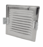 KRATKA WENTYLACYJNA KOMINOWA Z ŁAPKAMI 14x14 cm STAL NIERDZEWNA Z SIATKĄ - obrazek 2