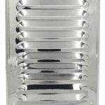 KRATKA WENTYLACYJNA KOMINOWA 14x21cm STAL NIERDZEWNA Z SIATKĄ PRZECIW OWADOM