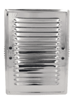 KRATKA WENTYLACYJNA KOMINOWA Z ŁAPKAMI 14x21 cm STAL NIERDZEWNA Z SIATKĄ