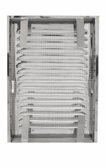 KRATKA WENTYLACYJNA KOMINOWA Z RAMKĄ 14x21 cm STAL NIERDZEWNA Z SIATKĄ - obrazek 2