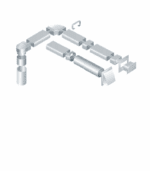 KANAŁ WENTYLACYJNY PŁASKI 120x60mm DŁUGOŚĆ 50cm PCV WENTYLACJA VENTS 4005 - obrazek 4