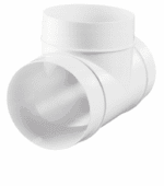 TRÓJNIK OKRĄGŁY DO KANAŁÓW WENTYLACYJNYCH OKRĄGŁYCH FI100 mm PCV VENTS 492