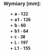 TRÓJNIK POZIOMY PŁASKI DO KANAŁU PŁASKIEGO 120x60mm PCV VENTS 482 - obrazek 3