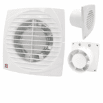 WENTYLATOR WYCIĄGOWY OSIOWY FI100 mm Z WYŁĄCZNIKIEM SZNURKOWYM WYDAJNY 95m3/h SIMPLE