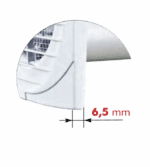 WENTYLATOR WYCIĄGOWY OSIOWY FI100 mm WYDAJNY 95m3/h STANDARD VENTIKA SIMPLE - obrazek 5