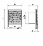 WENTYLATOR ŁAZIENKOWY FI100mm STANDARD WYDAJNY 98m3/h - obrazek 4