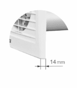 WENTYLATOR ŁAZIENKOWY DOMOWY FI150mm STANDARD WYDAJNY 292m3/h - obrazek 3