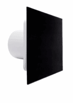 WENTYLATOR ŁAZIENKOWY FI125mm Z WYŁĄCZNIKIEM CZASOWYM PANEL CZARNE SZKŁO + GRATIS ZAWÓR ZWROTNY - obrazek 2