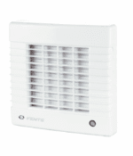 WENTYLATOR ŁAZIENKOWY DOMOWY FI100mm Z AUTOMATYCZNĄ ŻALUZJĄ 98m3/h MOC 18W
