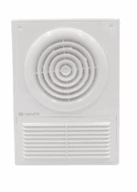 WENTYLATOR ŁAZIENKOWY OSIOWY FI125mm Z KRATKĄ GRAWITACYJNĄ WYDAJNY 185m3/h - obrazek 3