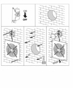 WENTYLATOR OSIOWY ŚCIENNY PRZEMYSŁOWY WYDAJNY 200m3/h MOC 36W - obrazek 7