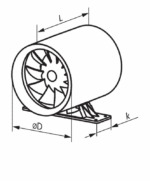 WENTYLATOR KANAŁOWY FI100mm CICHY 25dB WYDAJNY 100 m3/h - obrazek 5