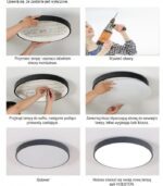PLAFON LED BIAŁY LAMPA SUFITOWA OKRĄGŁA 40cm NATYNKOWA 36W 4000K LOFT - obrazek 3