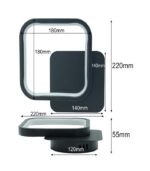 LAMPA KINKIET ŚCIENNY LED 14W 4000K ZINTEGROWANE ŹRÓDŁO CZARNA CLOVER 1200lm - obrazek 6