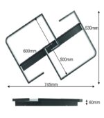 LAMPA WISZĄCA PLAFON CZARNA SALEM 48W 4000K 4100lm ŹRÓDŁO ŚWIATŁA ZINTEGROWANE LED - obrazek 2