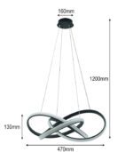 LAMPA WISZĄCA SUFITOWA ŻYRANDOL RING LED 51W NEUTRALNA BARWA ŚWIATŁA JASPER - obrazek 7