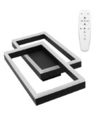 LAMPA PLAFON CZARNA ARTESIA 48W ZMIENNA BARWA 3000/4000/6000K Z PILOTEM