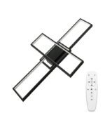 LAMPA PLAFON CZARNA ARTESIA 92W CCT ZMIENNA BARWA 3000/4000/6000K Z PILOTEM