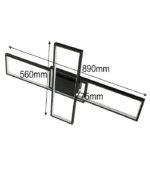 LAMPA PLAFON CZARNA ARTESIA 92W CCT ZMIENNA BARWA 3000/4000/6000K Z PILOTEM - obrazek 11