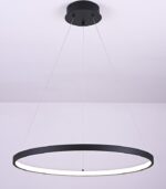 LAMPA WISZĄCA CZARNA 36W 4000K NOWOCZESNA ZINTEGROWANE ŹRÓDŁO LED 3500 lm