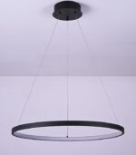 LAMPA WISZĄCA CZARNA 36W 4000K NOWOCZESNA ZINTEGROWANE ŹRÓDŁO LED 3500 lm - obrazek 4