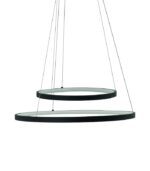 LAMPA WISZĄCA CZARNA 54W ZMIENNA BARWA 3000/4000/6000K ZINTEGROWANE ŹRÓDŁO LED 5200lm