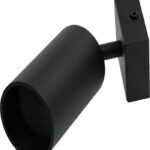 KINKIET POJEDYNCZY QUALIS I CZARNY SPOT LAMPA POJEDYNCZA REFLEKTOR SUFITOWY GU10