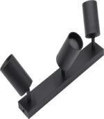 KINKIET POTRÓJNY QUALIS III CZARNY SPOT LAMPA POTRÓJNA 3X REFLEKTOR SUFITOWY GU10 - obrazek 4