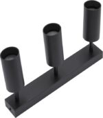 KINKIET POTRÓJNY QUALIS III CZARNY SPOT LAMPA POTRÓJNA 3X REFLEKTOR SUFITOWY GU10