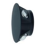 LAMPA ELEWACYJNA LED ZEWNĘTRZNA KINKIET CZARNA 4x1W IP54 4000K