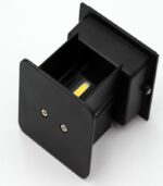 LAMPA ELEWACYJNA LED CZARNA ZEWNĘTRZNA KINKIET REGULOWANY 2x3W 4000K - obrazek 4