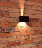 LAMPA ELEWACYJNA LED CZARNA ZEWNĘTRZNA KINKIET REGULOWANY 2x3W 4000K - obrazek 2