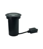 LAMPA NAJAZDOWA GRUNTOWA CZARNA OKRĄGŁA Ø11CM REGULOWANA GU10 IP67 - obrazek 4