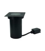 LAMPA NAJAZDOWA GRUNTOWA CZARNA KWADRATOWA 11CM REGULOWANA GU10 IP67 - obrazek 5