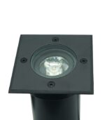 LAMPA NAJAZDOWA GRUNTOWA CZARNA KWADRATOWA 11CM REGULOWANA GU10 IP67 - obrazek 7